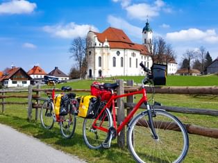 Rad vor der Wieskirche