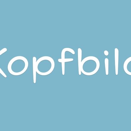 Das deutsche Wort 'Kopfbild' in weißer Schrift auf hellblauem Hintergrund als Platzhalter-Bild dargestellt.