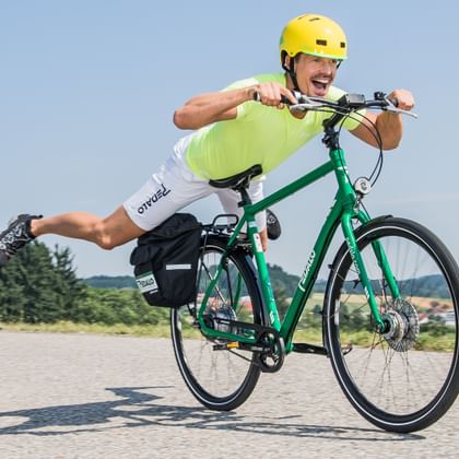 Aufsatteln, Anlauf neh­men und flugs Teil des PEDALO Teams werden